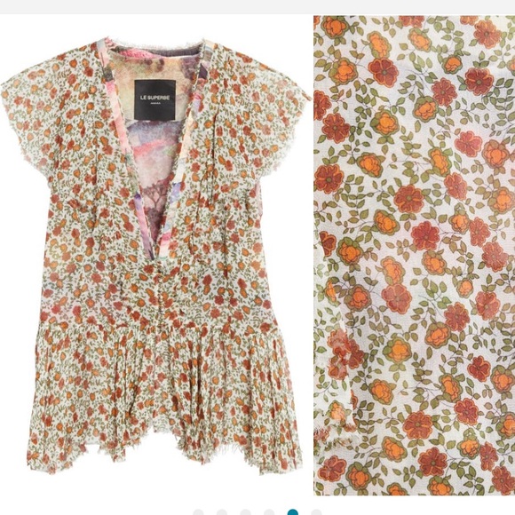 NWT Le Superbe Flirt 100% Silk Blouse - Picture 2 of 7